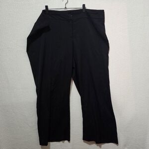 Additionelle Sz 22 Wide, Straight Leg Black Pants
